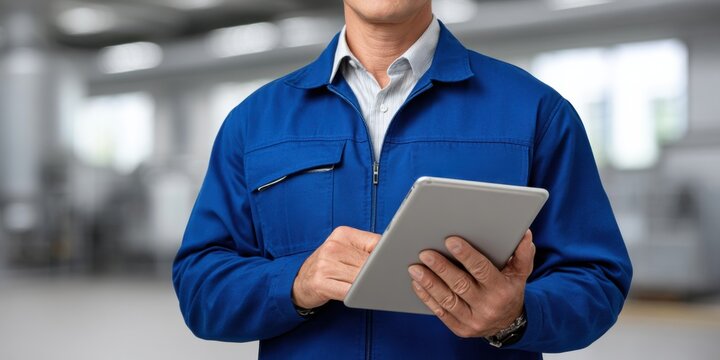 High-detail shot of a technician logging cleaning data in a professional setting.