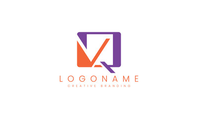 Minimalist VQ Logo for Branding and Identity.