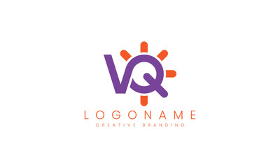 Minimalist VQ Logo for Branding and Identity.