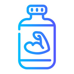 protein powder Line Gradient Icon