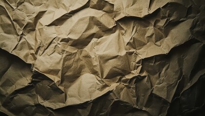 Crinkled kraft paper texture (1)