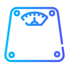 weight scale Line Gradient Icon