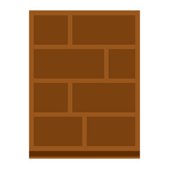 Illustration of Blank Bookshelf
