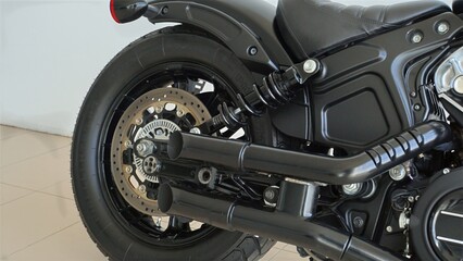 A Stylish Motorcycle Rear View Featuring Modern Design Elements That Are Truly Impressive