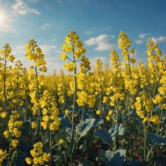 Obraz premium yellow rape field