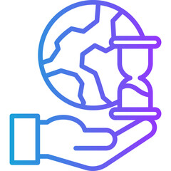 Resource Scarcity line gradient icon