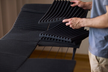 Installation of Acoustic Foam Panels is essential for effective Soundproofing in various settings
