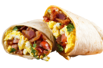 Delicious Bacon and Egg Breakfast Burrito Recipe