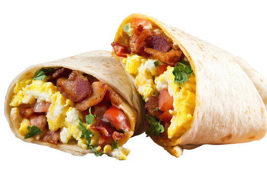 Delicious Bacon and Egg Breakfast Burrito Recipe