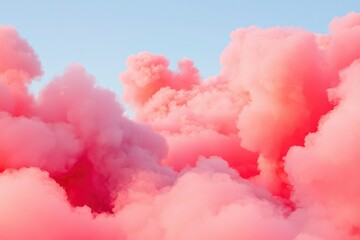 Pink cloud sky