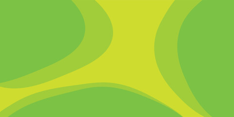 Wavy Curvy Circular and Circle Shapes and Designs Green and Yellow Colors Modern Abstract Background Geometric Background
