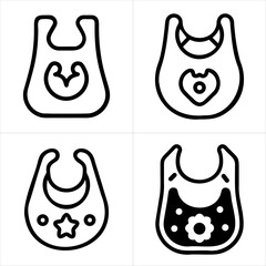 Bib icon set