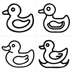 Rubber Duck icon set  