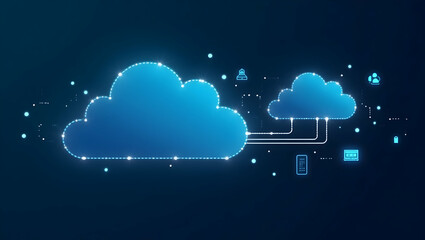 Innovative cloud digital transformation accelerates business agility through integrated IT solutions scalable infrastructure and cutting edge automation for modern enterprises. in Photo Stock Concep