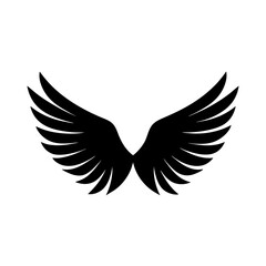a pair of wings spread wide silhouette