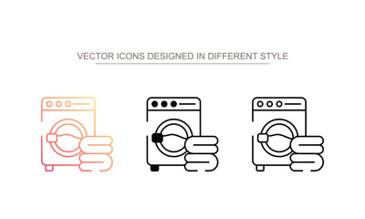 Laundry icon design with white background stock illustration