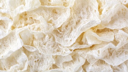 Layered, delicate, light cream-colored textures