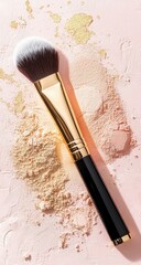 Makeup brush and loose powder (1)