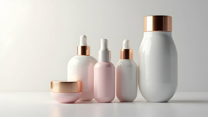 Innovative Cosmetic Bottle Designs: Merging Modern Aesthetics with Functional Engineering for Enhanced Product Protection and Digital Shelf Appeal in Photo Stock Concepts
