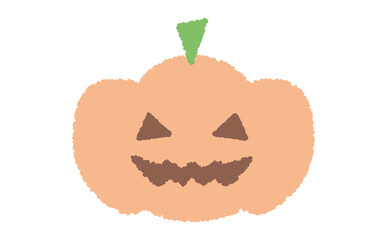 シンプルなジャックオーランタンのイラスト