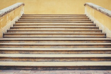 Exterior stone steps leading upward