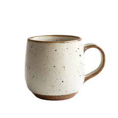 Speckled Ceramic Mug Warm Beige and Brown Tones