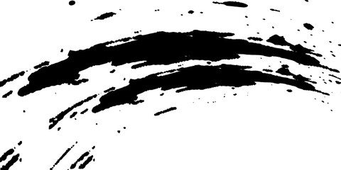 Brush strokes templates, vector grunge paintbrush