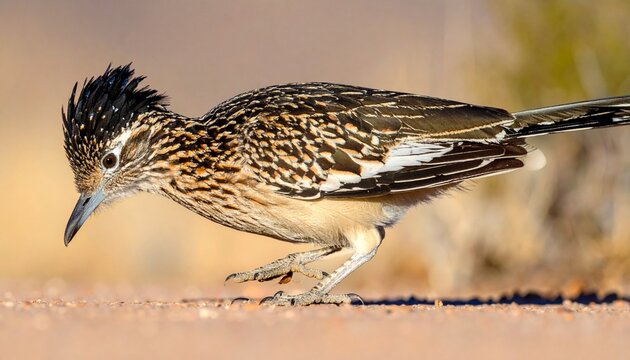 roadrunner bird in field