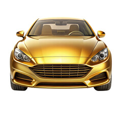 car isolated on transparent white background, clipping path