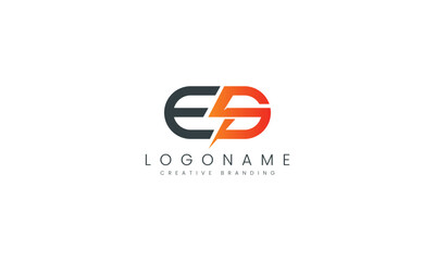 Minimalist ES Logo for Branding and Identity.