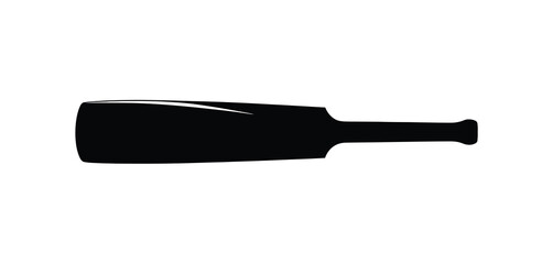 Cricket Bat Silhouette Icon Vector Graphic