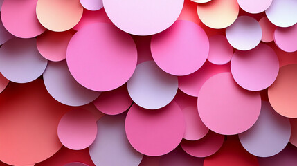 Abstract background with layered circles in pastel colors.