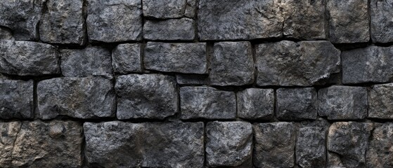 Fototapeta premium Dark Gray Stone Wall Texture