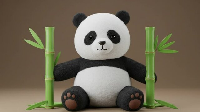 3D cotton-like 'PANDA' with bamboo and softness &mdash; cute and cuddly.
