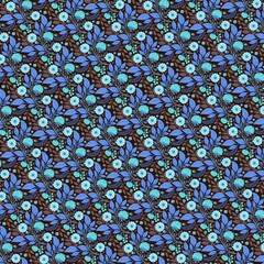 blue mosaic patten