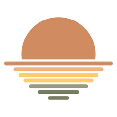 Retro Sunset Stripes