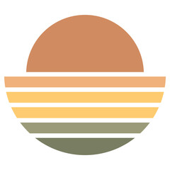 Retro Sunset Stripes