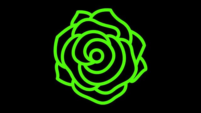 Peace symbol made of rose petals on black background illustration
