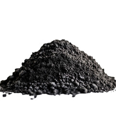 Black powder pile dark texture background