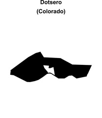 Dotsero (Colorado) blank outline map