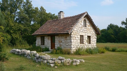 Obraz premium A stony house. - 