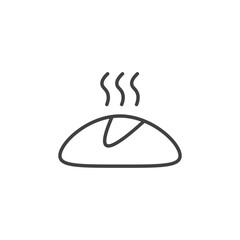 Steamed bread vector Icon in trendy flat style isolated on white background