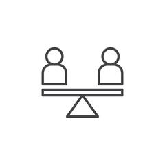 Stability vector Icon in trendy flat style isolated on white background