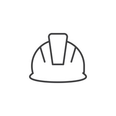 Safety helmet vector Icon in trendy flat style isolated on white background