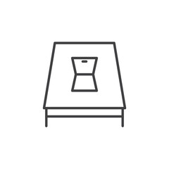 Roof window vector Icon in trendy flat style isolated on white background