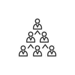 Ponzi scheme vector Icon in trendy flat style isolated on white background