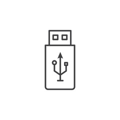 Pendrive vector Icon in trendy flat style isolated on white background
