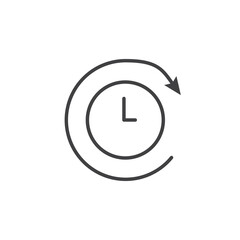 Past vector Icon in trendy flat style isolated on white background