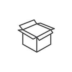 Open box vector Icon in trendy flat style isolated on white background