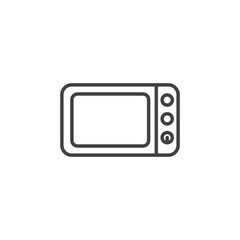 Microwave vector Icon in trendy flat style isolated on white background